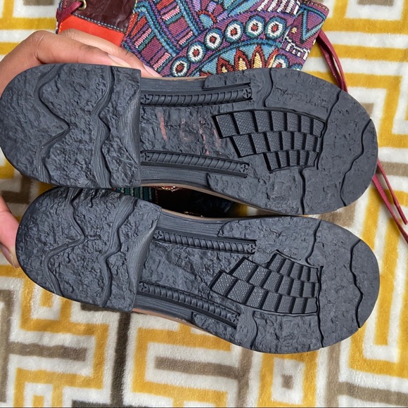 🌹Socofy Boho Tribal Brown Knee Boots Womens 7 - Picture 14 of 16